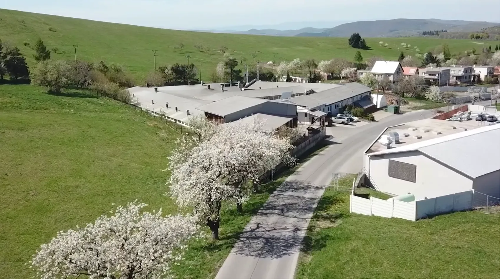 KOVACO production facility in Veľká Lehota from above