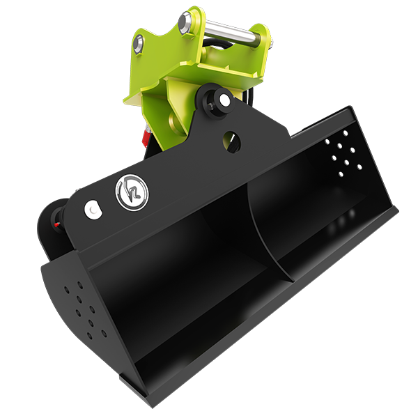 Hydraulically Tiltable Ditch Cleaning Bucket